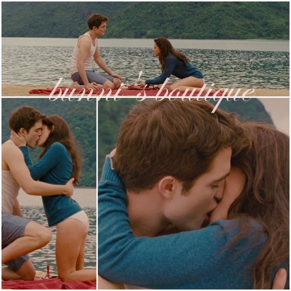 Bella Swan Banana Republic Double Trim V-Neck Sweater Twilight - Picture 7 of 7